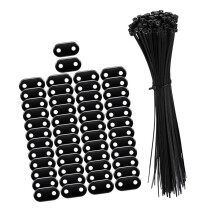 Outdoor Mounting Clips and Cable Ties for Balcony Fence-Set 1