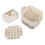 Multipurpose Push Button Ice Cubes Tray Double Layer-Creamy 5