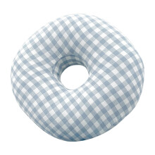 AntiPain Orthopedic Pillow For Ear Piercing Care And-Blue Grid