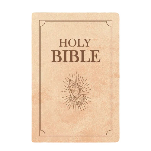 Holy Bibles Plushes Pillow Religious Decoration Soft-Khaki