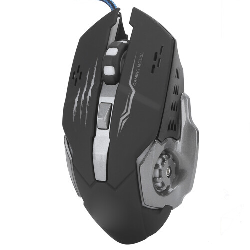 Ποντίκι Gaming με ενσύρματο οπτικό USB, εργονομικός σχεδιασμός, υψηλής ακρίβειας, 1