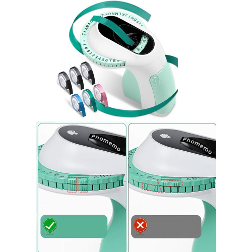 Embossing Machine Handheld Label Embossing Tool Portable Embossing Device Compact Quick, Crisp Results 2
