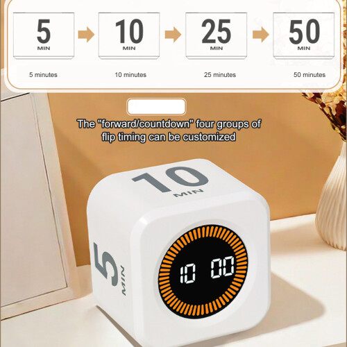 LED-display Timer Countdown Alarmblokjes Vormtimer-Wit 2