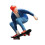 Realistic Tiny Skateboard Boy Girl Sculpture Craft Project-blue 1