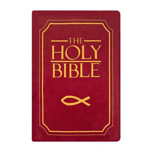 Cute Bible Plushes Pillow Soft Religious Keepsakes-Red