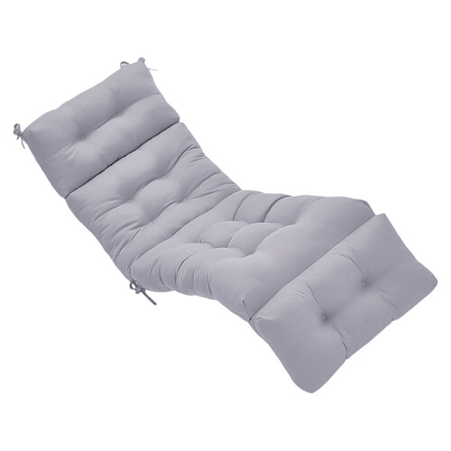 Coussin de chaise longue en Polyester, toutes-Gris clair