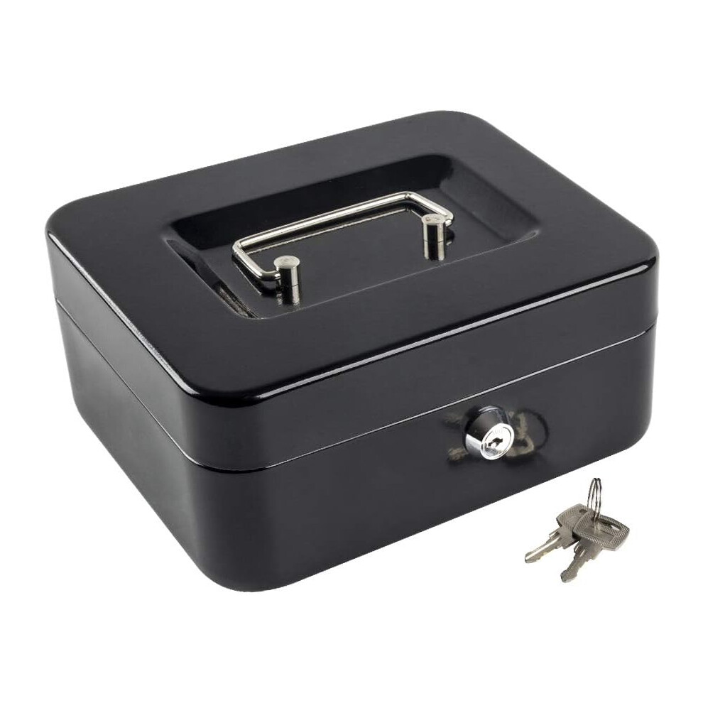 Metal Safe Lock Box, Stainless Steel Construction Cash Box Ensures Secure Storage For Bills, Coins, Receipts And Valuables, Portable Safe Metal Money 9554910077115