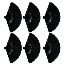 6 stuks decoratieve kleurrijke opvouwbare fans bruiloft decors-B