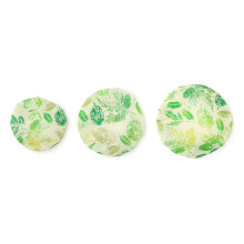 Couvercles pour la levée du pain, 3 pièces,-Style feuille verte