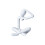Decoratief abstract denker plastic standbeeld voor desktop-Wit 3 1