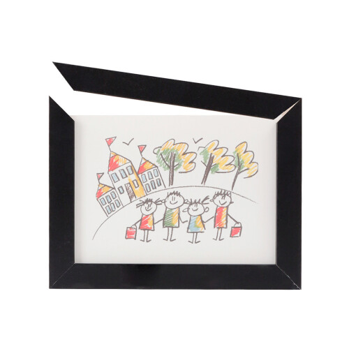Interchangeables Children Craft Frame Wall Gallery-Black large