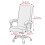 Housse de chaise élastique en velours, motif renard-Blanc 4