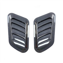 Air Flow Intake Scoop 2Pcs, Universal Car Vent Hood Decor, Turbine Style Air Outlet, ABS Plastic, Fits Most Vehicles