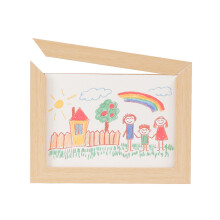 Magnetic Detachable Kids Art Frame Large-Log color large