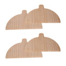 4pcs Heat Resistant Pizza Peels with Ergonomic Handle Half Round