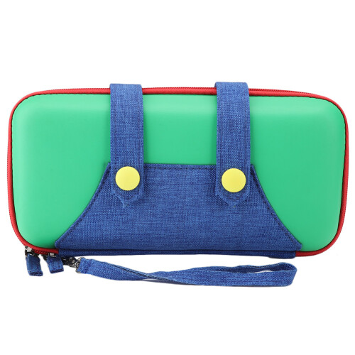 Estojo de viagem portátil e leve para Nintendo Switch, design elegante e funcional com almofada de proteção reforçada e material de malha