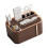 Support de mouchoirs de bureau multifonctionnel, Base-brun 1