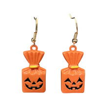 Unique Halloween Bat Pumpkin Dangle Earrings User-Pumpkin bag