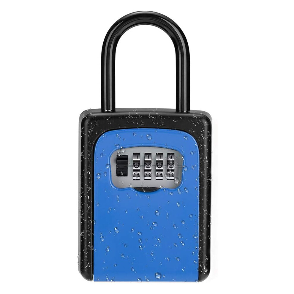 Key Lock Box, Resettable Combination Code For Secure Storage, Large Capacity Portable Wall Mount Lockbox, Sturdy And Durable Zinc Alloy Construction, 9554910076989