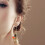 Lightweight Comfortable Alloy Bat Pumpkin Earrings-Pumpkin 1 6