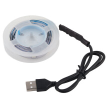 Fita de LED flexível, alimentada por USB 5V, fita RGB de alto brilho e não regulável para iluminação decorativa interna DIY (multiuso)