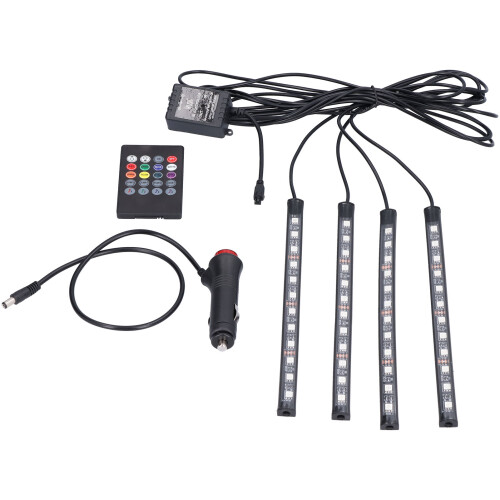 Διακοσμήσεις LED Plug and Play Εσωτερικό αυτοκινήτου RGB Φωνητικά ελεγχόμενες λωρίδες 1