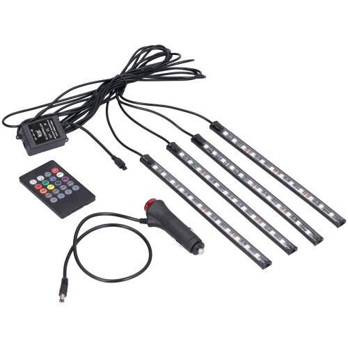 Διακοσμήσεις LED Plug and Play Εσωτερικό αυτοκινήτου RGB Φωνητικά ελεγχόμενες λωρίδες 2