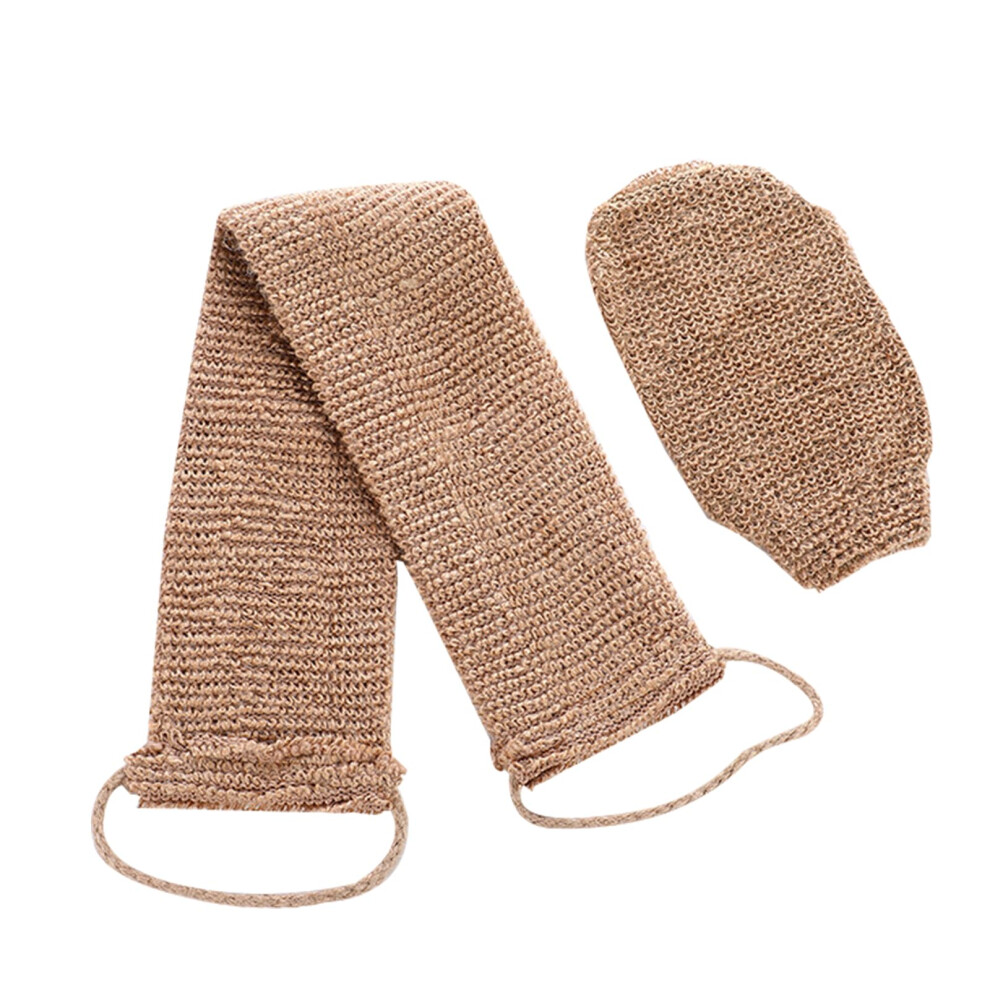 Loofah Back Scrubber, 2Pack Natural Loofah Bath Back Cleaner For Shower, Exfoliator For Men And Women