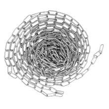 Barrier Chain Heavy Duty Galvanized Iron Chain For Driveways, Parking Lots, Gardens, Crowd Control, Silver Finish