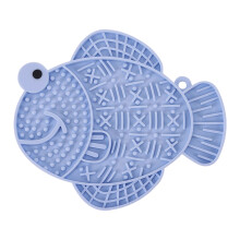 Pet Treats Mat Slow Feeder Zuignap Voederhulpmiddel voor-Blauw