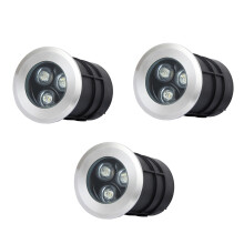 LED Underwater Recessed Lights IP68 Waterproof 3 Pack 12V/24V For Pools And Landscape 75x100mm Saltwater Safe Red