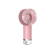 Table Fan With Humidifier, Plastic Desk Fan, Portable Office and Travel Fan, Compact Pink