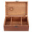 Pine Wood Taraxacum Pattern Vintage Sewing Box Rectangular Brown DIY Sewing Tools Storage Case Organizer 1