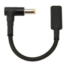 USB-C-auf-DC-Netzteil mit PD-Emulator-Trigger, universeller geflochtener Konverter zum Laden von Laptops, PD-Schnellladegerät, 5,5 x 1,7 mm