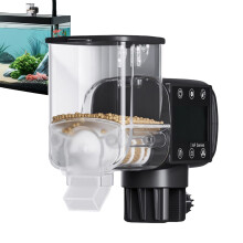 Automatic Fish Feeder For Aquarium, Battery Powered, Programmable Timer With Display, Timed Feeding Betta  Turtles