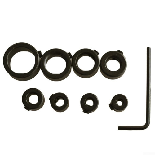 Comprehensive Woodworking Toolset 5 Count Depth Stop Collars for Woodworking with Wrench Tool 5mm