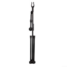 Adjustable Bow Stand Easy Assembly, Ergonomic Design, Metal Construction, Compact, Comfortable Setup Black