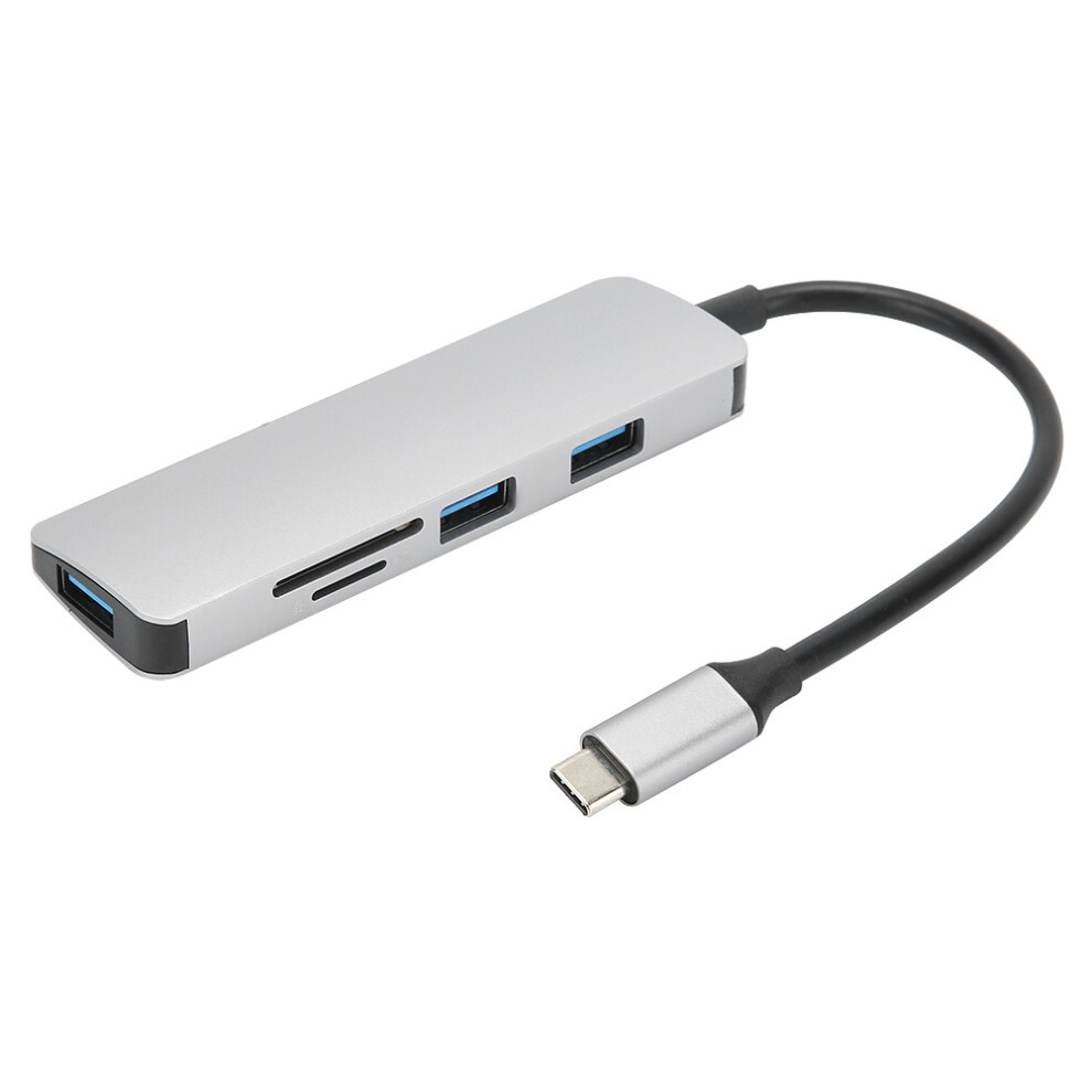 Usb C Hub Expansion With Hdmi Output And Sd Card Reader Compatible For Type C Devices Fast Data Transfer Aluminum Design Multiport Adapter 9486358017012
