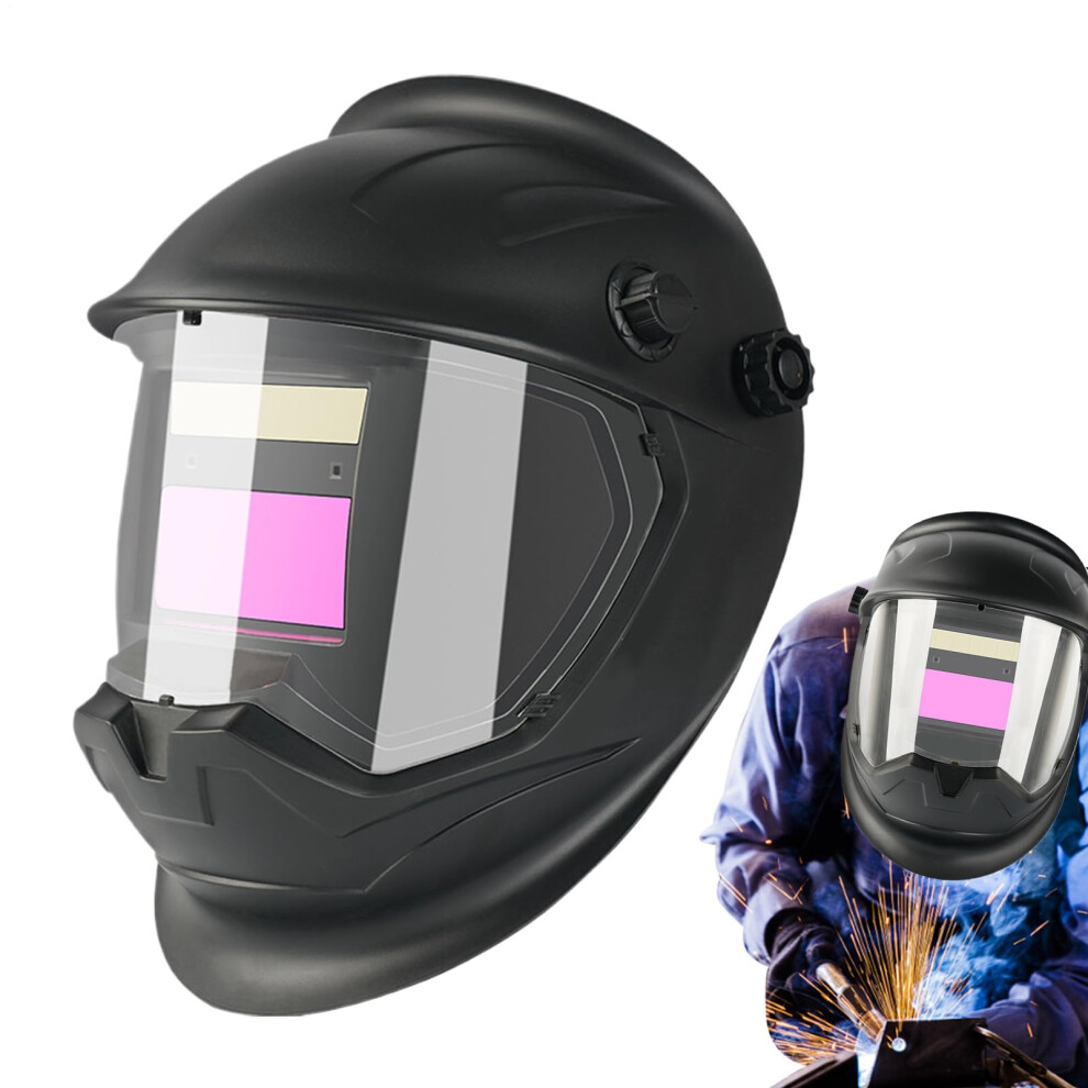 Auto Darkening Welding Helmet Solar Powered Portable Adjustable Face Shield For Construction And Home Use, Plasma Cutting 9119770953421