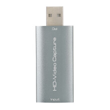 HDMI-videooptagelsesenhed, HDMI til USB 2.0-optagelseskort i høj kvalitet til streaming af gamingoptagelse, understøtter OBS, VLC og Amcap,