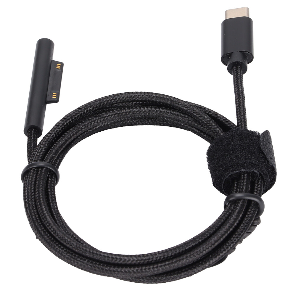 Nylon Braided Usb-C Power Delivery Charging Cable For Microsoft Surface Pro 6 Pro 5 Pro 4 Book Laptop Pd 15V Compatible With 65W Charger, Durable Cabl 9486358017081