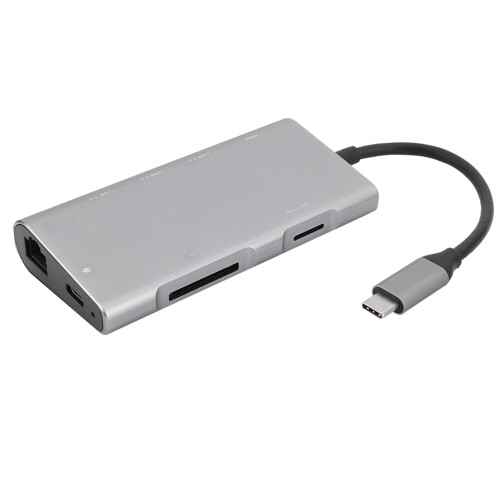 Διανομέας USB C για μεταφορά δεδομένων υψηλής ταχύτητας, έξοδος βίντεο HDMI 4K και 2