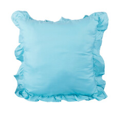 Taies d'oreiller décoratives élégantes, en microfibre, fermeture éclair invisible et volants, idéales pour le salon, la chambre, le dortoir,