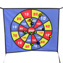 Kids Dart Board 23.6 X 19.7 Inch Dart Board Game Set For Kids With 10 Sticky Ball Toss Toys For Indoor Outdoor Yard Use