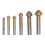 6PCS Fräser Bit Titan Beschichtung 90 Grad HSS 6