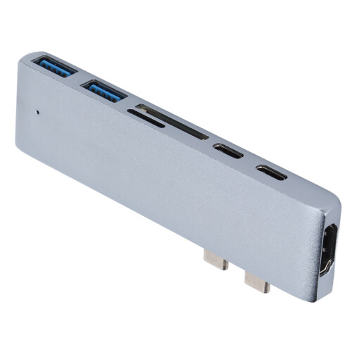 Προσαρμογέας USB C Hub για MacBook Air Pro Ευέλικτος προσαρμογέας USB C Πολλαπλών θυρών 1