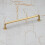 160mm Satin Brass Curved Cabinet Handle Gold Bar 3
