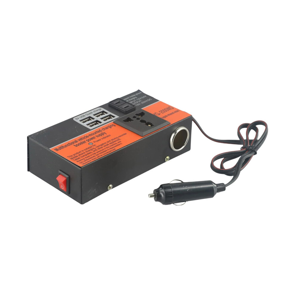 Power Inverter 12V/24V To 110V/220V, Intelligent Charging, Overload Protection For Electronics 9119770953841