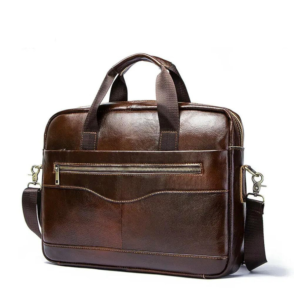 Men's Briefcase Laptop Bag For Office And Travel, Messenger Bag, Padded Laptop Compartment For Protection, Black 9119770954916