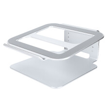 Supporto per laptop da scrivania ergonomico regolabile in altezza, in lega di alluminio, con design pieghevole, ventilazione e dissipazione del